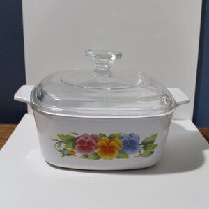 Corelle Summer Blush Casserole  Dish 1.5-L With Glass Lid